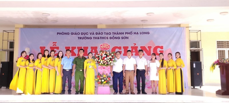 Trường TH&THCS Đồng Sơn; Trường Mầm non Đồng Sơn đồng loạt tổ chức khai giảng năm học 2022-2023 