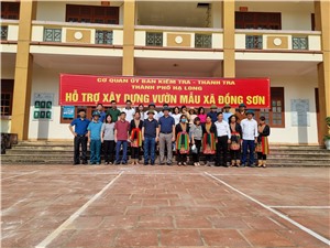 Chung tay hỗ trợ xã Đồng Sơn, thành phố Hạ Long đạt chuẩn nông thôn mới