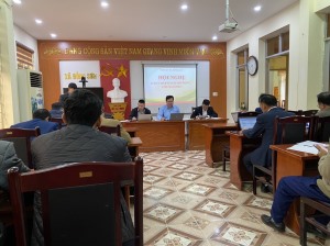 Hội nghị Ban Chấp hành Đảng bộ xã Đồng Sơn mở rộng tháng 2/2023. 