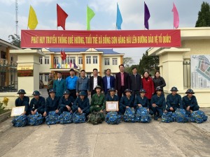 Xã Đồng Sơn tổ chức gặp mặt Tân binh lên đường nhập ngũ năm 2025 
